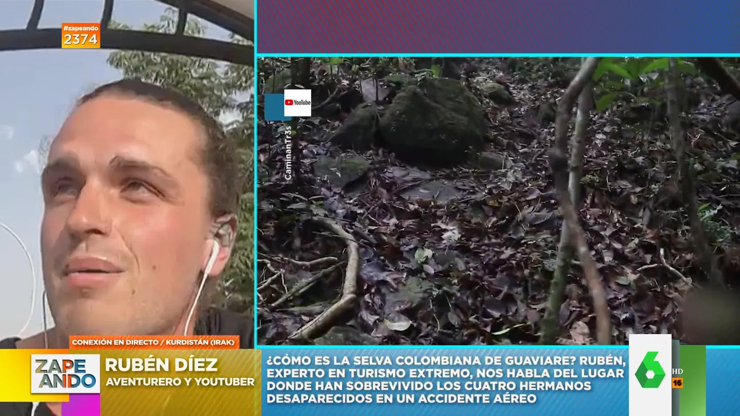Desde plantas venenosas a pirañas: el youtuber Rubén Díaz aclara cuáles son los peligros que pueden encontrarse en la selva Desde plantas venenosas a pirañas: el youtuber Rubén Díaz aclara cuáles son los peligros que pueden encontrarse en la selva