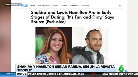 Shakira y Hamilton, nueva pareja según la revista 'People': "Están en la etapa inicial de conocerse"