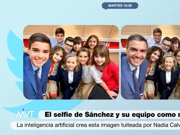 El selfi de Pedro Sánchez y su equipo del PSOE convertidos en niños que se ha hecho viral