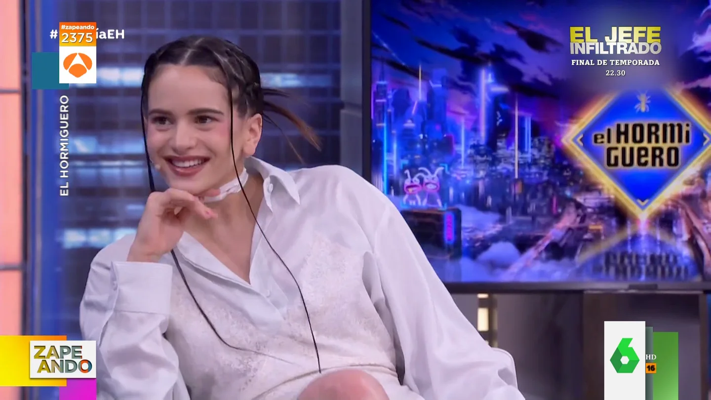 Rosalía confiesa a Pablo Motos qué hará cuando tenga tiempo libre tras casi un año y medio de gira Rosalía confiesa a Pablo Motos qué hará cuando tenga tiempo libre tras casi un año y medio de gira