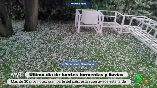 Granizo en Vacarisses, Barcelona Granizo en Vacarisses, Barcelona