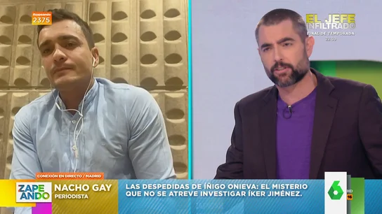 El periodista Nacho Gay aclara el porqué del secretismo alrededor de las despedidas de soltero de Íñigo Onieva El periodista Nacho Gay aclara el porqué del secretismo alrededor de las despedidas de soltero de Íñigo Onieva