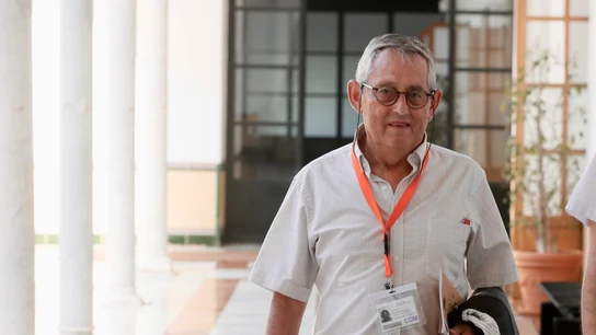 El presidente del Consejo de Participación de Doñana, Miguel Delibes, antes de comparecer en el Parlamento de Andalucía El presidente del Consejo de Participación de Doñana, Miguel Delibes, antes de comparecer en el Parlamento de Andalucía