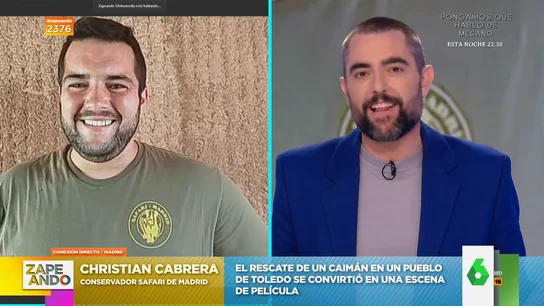 "Utilizamos un método poco ortodoxo": así fue el rescate de un caimán en un pueblo de Toledo "Utilizamos un método poco ortodoxo": así fue el rescate de un caimán en un pueblo de Toledo
