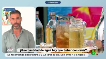 ¿Cuánto agua hay que beber al día en verano? Pablo Ojeda desmonta el mito de los dos litros y recomienda alternativas