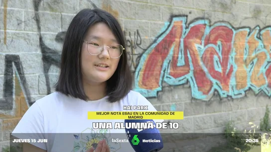 Hai Park, la mejor nota de EBAU en la Comunidad de Madrid Hai Park, la mejor nota de EBAU en la Comunidad de Madrid