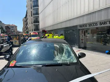 Un atropello múltiple junto al mercado de Barceló deja tres heridos en Madrid