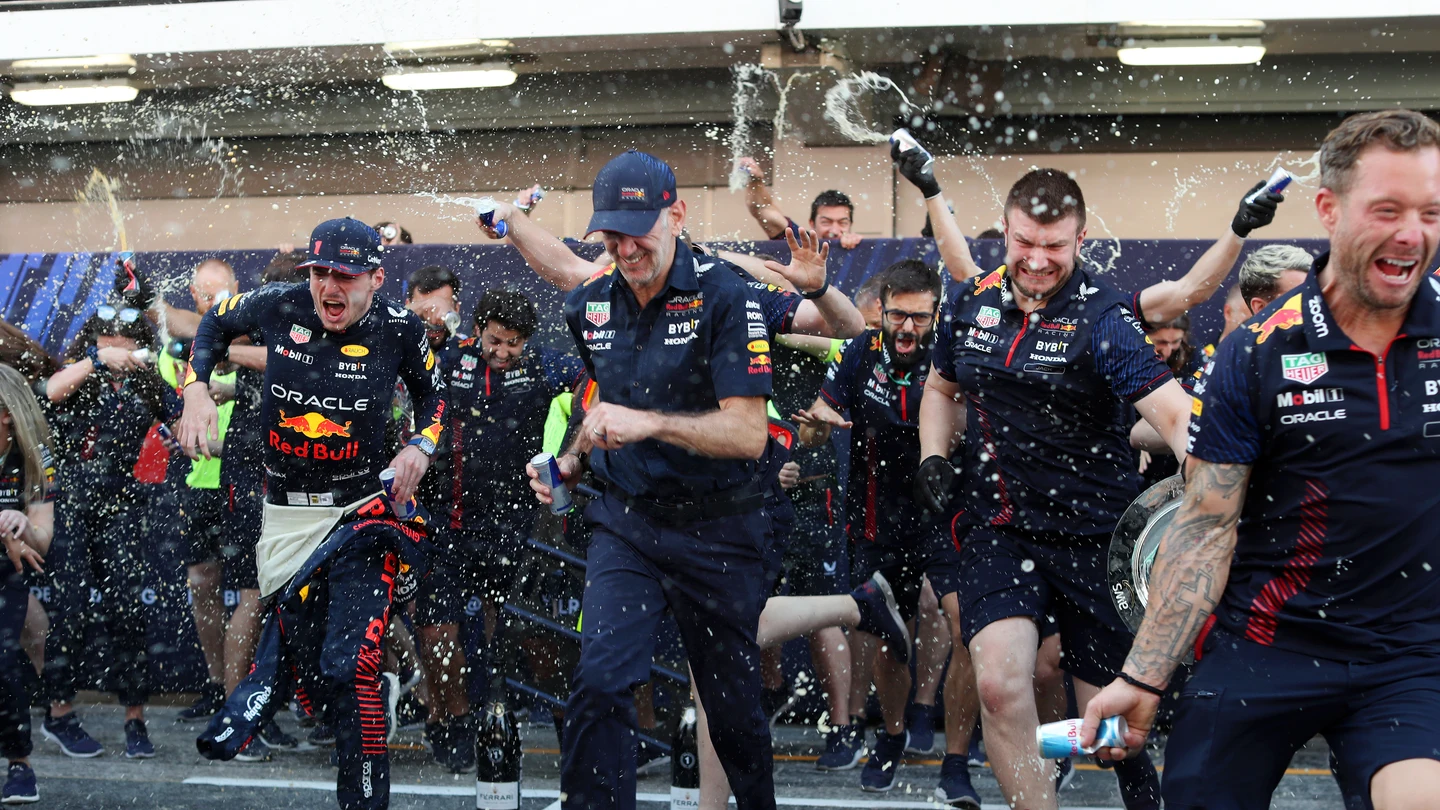 Red Bull celebrando Red Bull celebrando