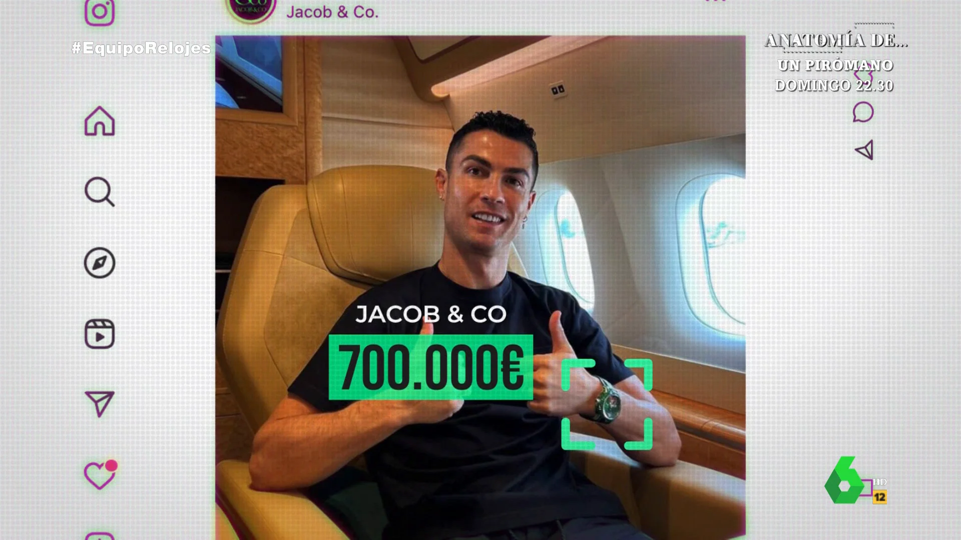 Cristiano Ronaldo con un reloj de 700.000 euros