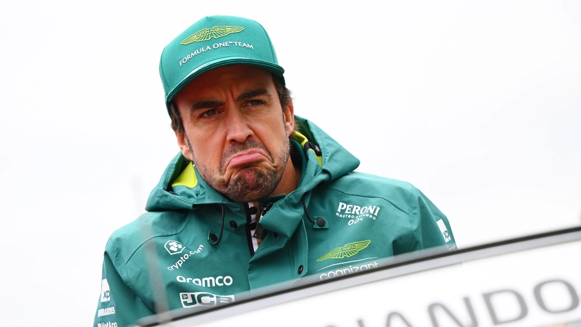 Fernando Alonso, contrariado