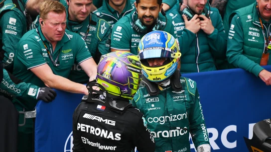 Lewis Hamilton y Fernando Alonso Lewis Hamilton y Fernando Alonso