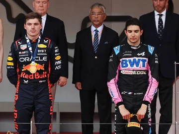 Max Verstappen y Esteban Ocon Max Verstappen y Esteban Ocon