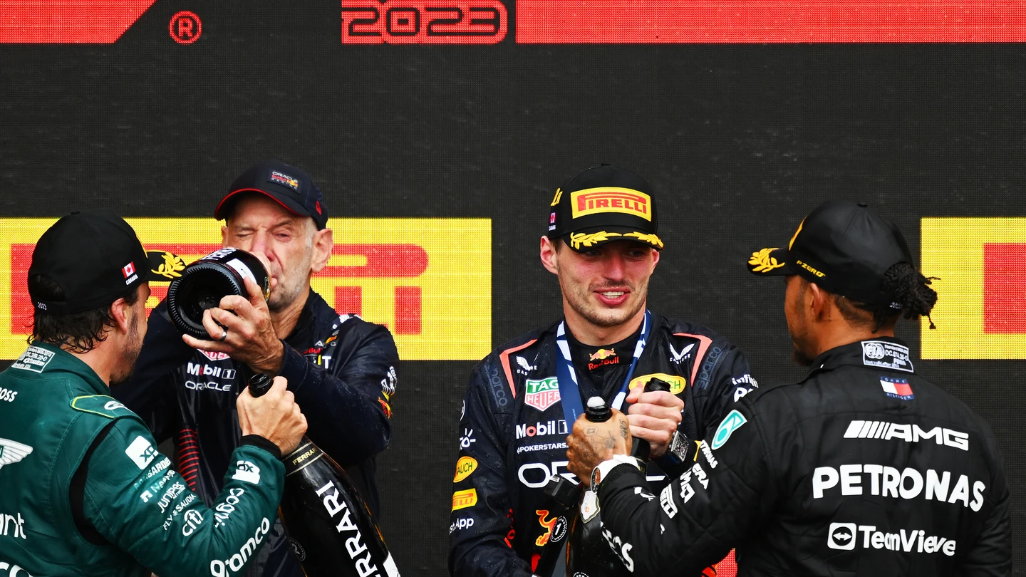 Alonso, Newey, Verstappen y Hamilton Alonso, Newey, Verstappen y Hamilton