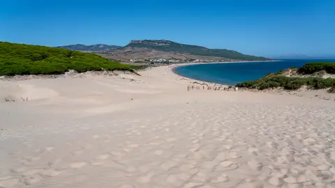Playa de Bolonia, en Cádiz Playa de Bolonia, en Cádiz
