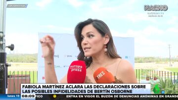 Fabiola Martínez aclara sus declaraciones sobre Bertín Osborne y la "sombra de la infidelidad": "Conmigo ha sido un señor"