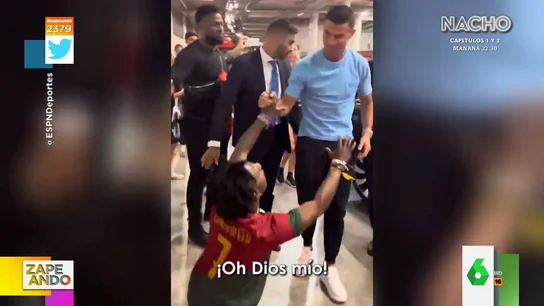 la original petición de un youtuber al conocer a Ronaldo que arrasa en redes la original petición de un youtuber al conocer a Ronaldo que arrasa en redes