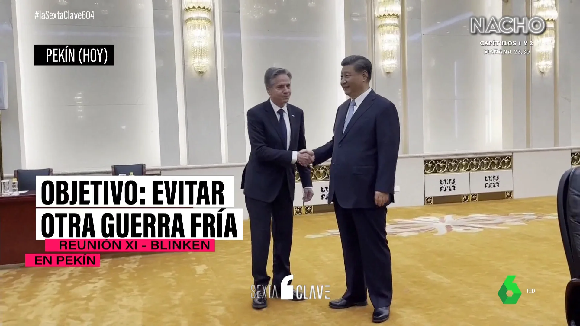 El apretón de manos entre Blinken y Xi Jinping rebaja las tensiones para evitar "una nueva Guerra Fría"