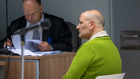 El acusado por el crimen de Entrena, Óscar P.R., declara en la Audiencia Provincial de La Rioja El acusado por el crimen de Entrena, Óscar P.R., declara en la Audiencia Provincial de La Rioja