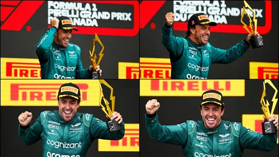 ¿De dónde viene el gesto de Fernando Alonso en la celebración del podio? ¿De dónde viene el gesto de Fernando Alonso en la celebración del podio?