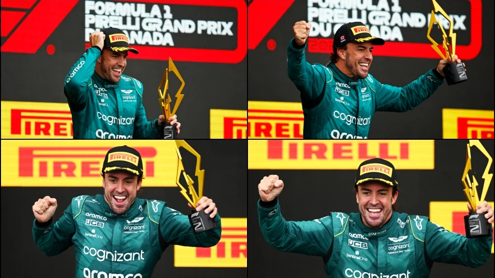 ¿De dónde viene el gesto de Fernando Alonso en la celebración del podio?