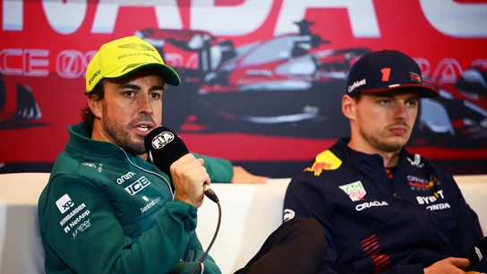 Fernando Alonso en rueda de prensa Fernando Alonso en rueda de prensa