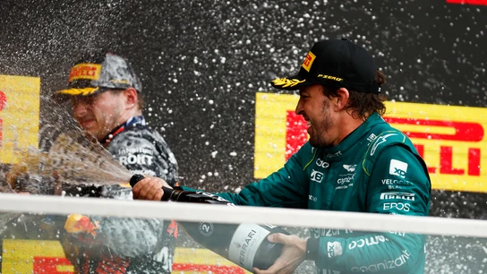 Max Verstappen y Fernando Alonso Max Verstappen y Fernando Alonso