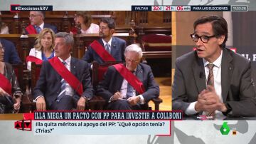 Salvador Illa resta importancia al apoyo del PP en Barcelona: "¿Qué opciones tenían? ¿Trias?