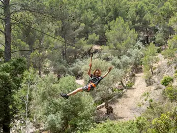 La tirolina más larga de Mallorca está en Aventur La tirolina más larga de Mallorca está en Aventur