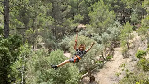 La tirolina más larga de Mallorca está en Aventur La tirolina más larga de Mallorca está en Aventur
