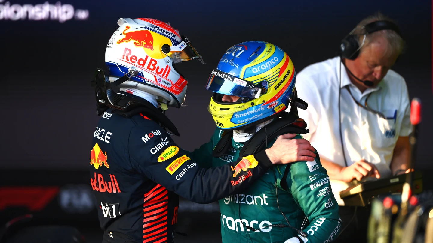 Max Verstappen y Fernando Alonso Max Verstappen y Fernando Alonso