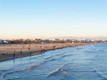 Playa de la Malvarrosa en Valencia