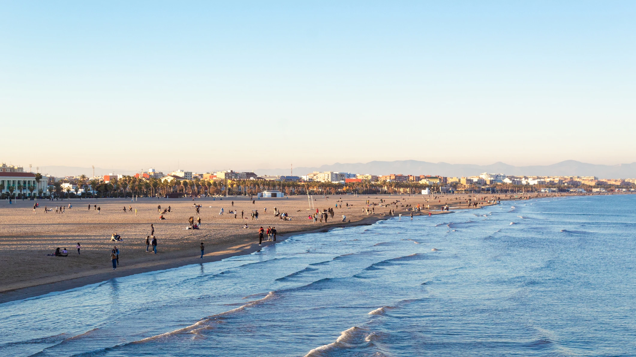Playa de la Malvarrosa en Valencia
