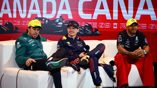 Alonso, Verstappen y Hamilton Alonso, Verstappen y Hamilton