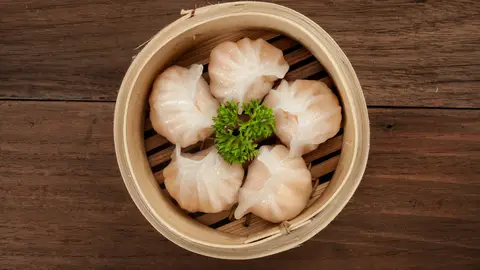 Plato asiático Dim Sum Plato asiático Dim Sum