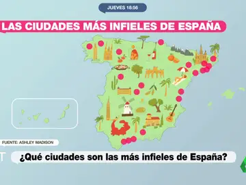 Estas son las ciudades más infieles de España: del liderazgo de una catalana a la fuerte subida de Toledo