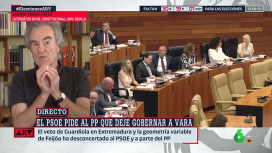 ¿Habrá repetición de elecciones en Extremadura? Javier Pérez Royo aclara de qué cree que dependerá ¿Habrá repetición de elecciones en Extremadura? Javier Pérez Royo aclara de qué cree que dependerá