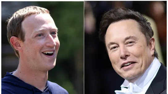 Mark Zuckerberg y Elon Musk Mark Zuckerberg y Elon Musk se retan a una pelea en un ring en Las Vegas