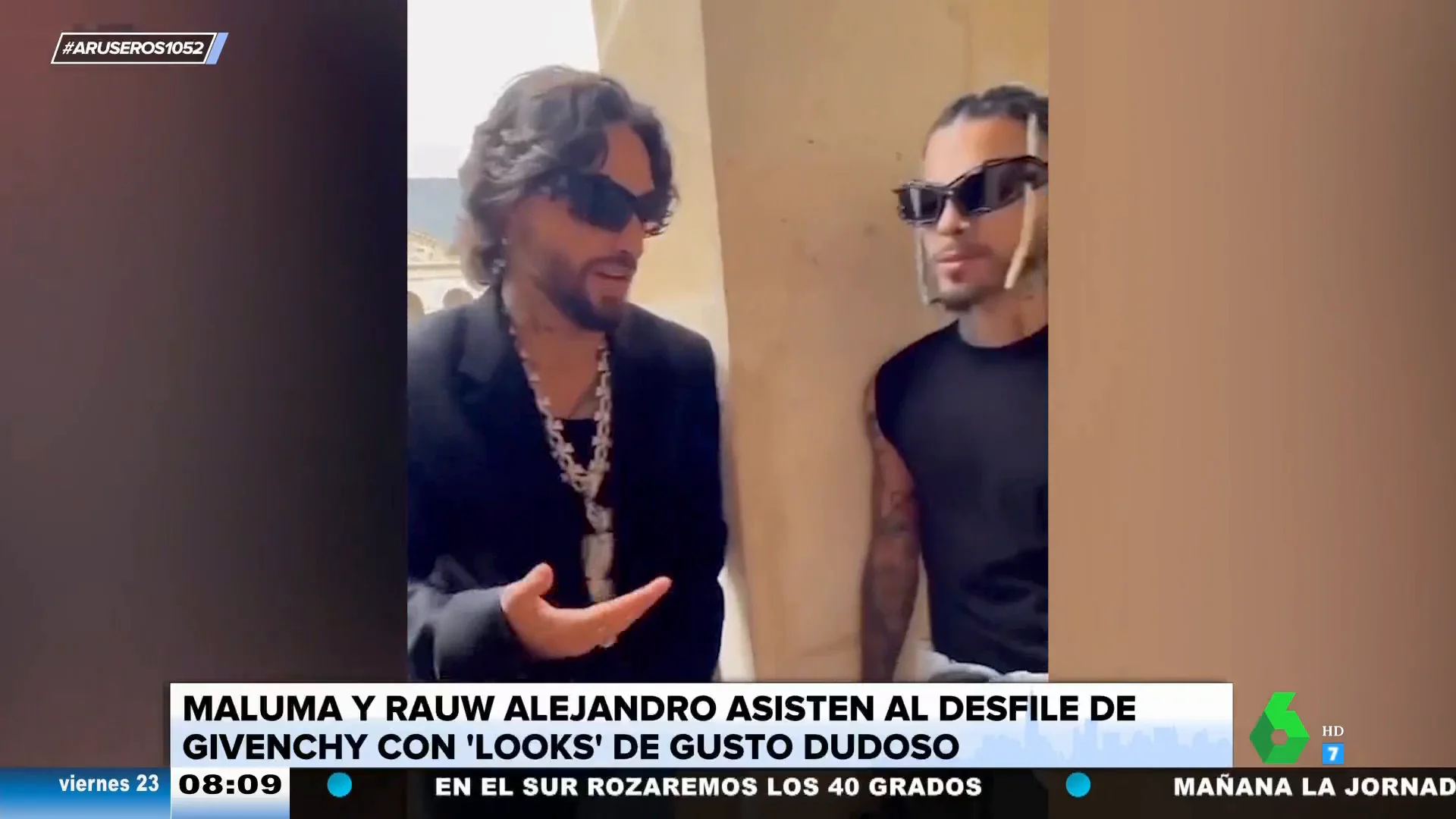 Maluma y Rauw Alejandro sorprenden con sus looks en la Semana de la Moda en París