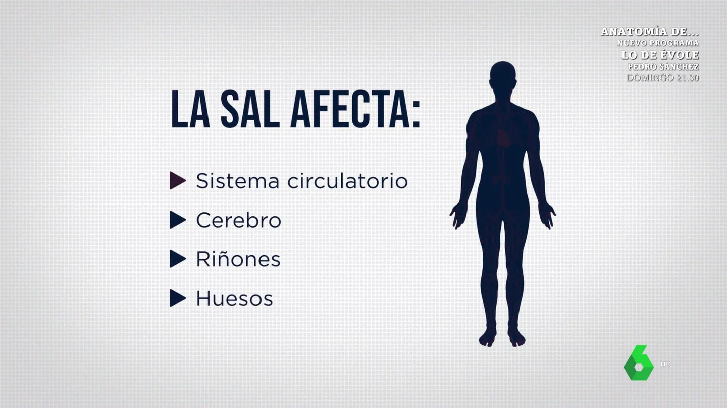 "Puede producir derrames o hemorragias": un neurólogo avisa del daño que la sal hace en el cerebro "Puede producir derrames o hemorragias": un neurólogo avisa del daño que la sal hace en el cerebro