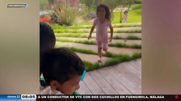 Georgina Rodríguez muestra el emotivo momento en el que Cristiano Ronaldo se reencuentra con sus hijos
