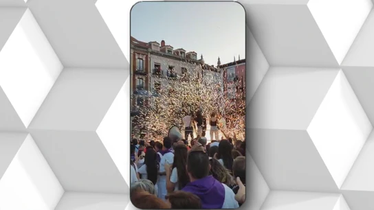 Susto en las Fiestas de Burgos: un cohete impacta en la zona de prensa y deja varios heridos leves Susto en las Fiestas de Burgos: un cohete impacta en la zona de prensa y deja varios heridos leves