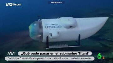 Recreación de la implosión del submarino Titan