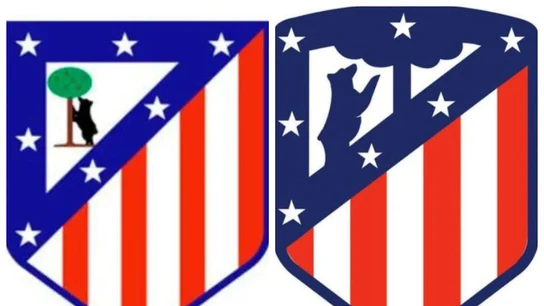 Los escudos del Atlético Los escudos del Atlético
