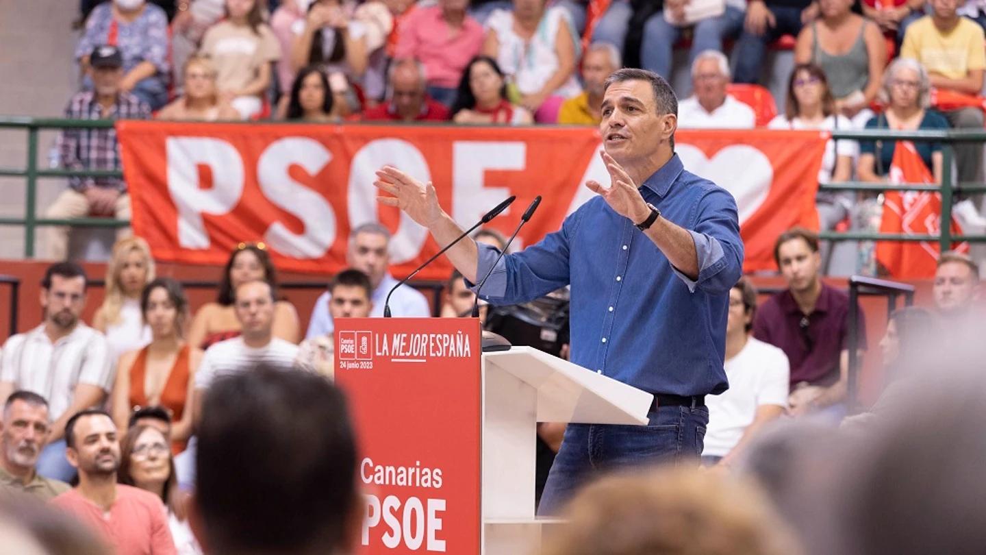 Pedro Sánchez en un acto en Tenerife Pedro Sánchez en un acto en Tenerife