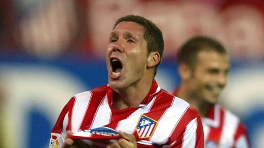 Simeone celebra un gol con el Atleti Simeone celebra un gol con el Atleti