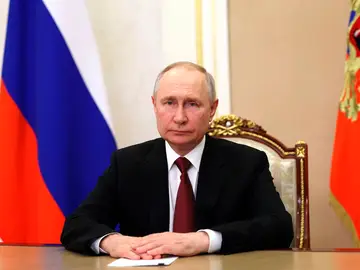 Vladimir Putin, durante su comparecencia