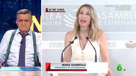 Wyoming critica a María Guardiola por su cambio de postura en Extremadura Wyoming critica a María Guardiola por su cambio de postura en Extremadura