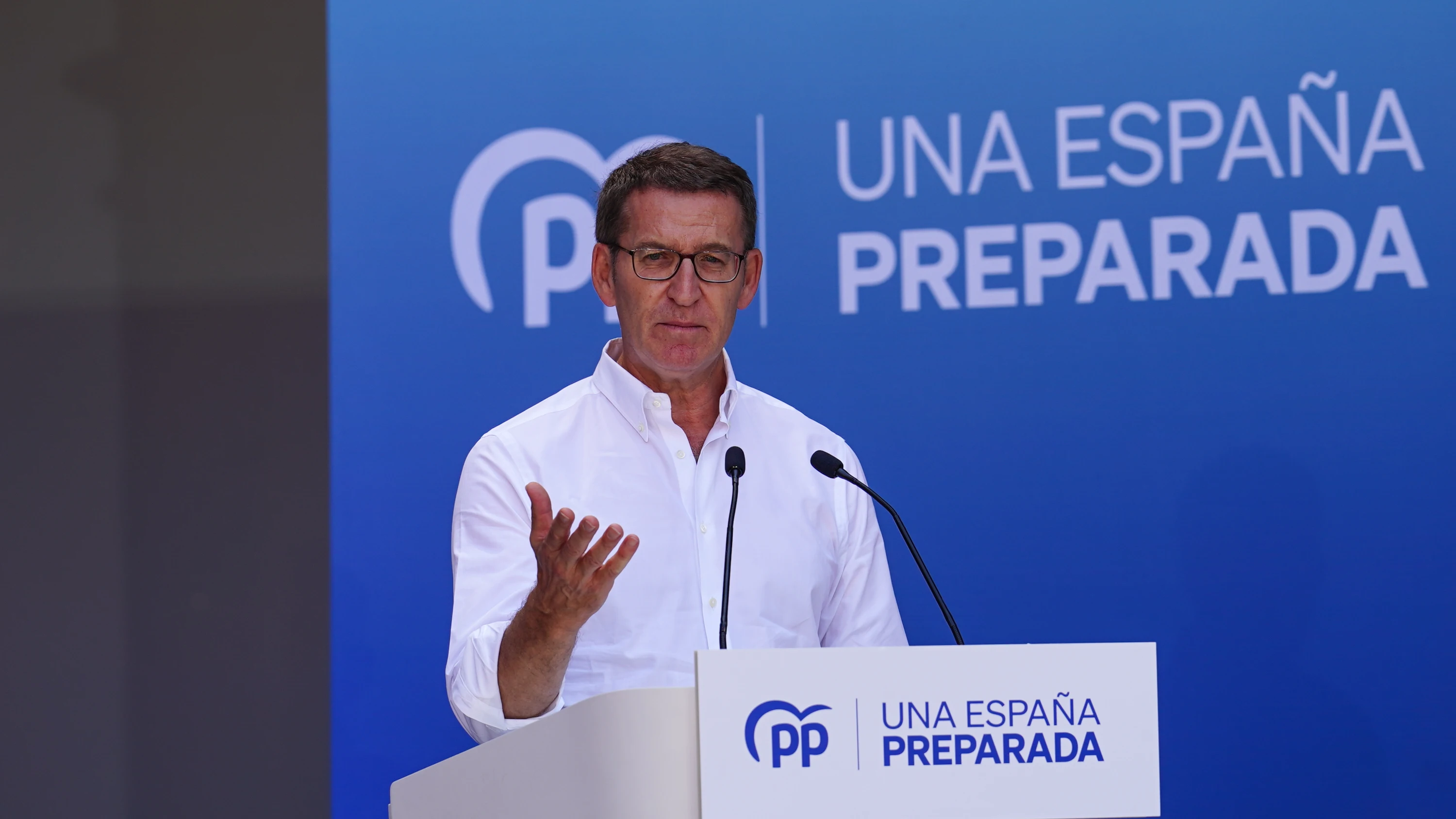 El presidente del Partido Popular, Alberto Núñez Feijóo.