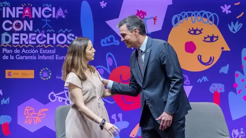 Pedro Sánchez junto a Ione Belarra en una imagen de archivo.