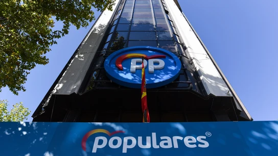 Fachada de la sede del PP, en el número 13 de la calle Génova Fachada de la sede del PP, en el número 13 de la calle Génova